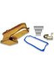 Weiand Oil Pan Wet Rear Sump 7.00 qts. Steel Zinc Iridited 8.25 in. De