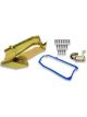 Weiand Oil Pan Wet Rear Sump 7.00 qts. Steel Zinc Iridited 8.25 in. De