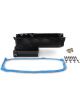 Weiand Oil Pan Wet Rear Sump 6.00 qts. Aluminium Black 7.25 in. Depth