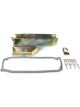 Weiand Oil Pan Wet Rear Sump 7.00 qts. Steel Zinc Iridited 7.00 in. De