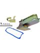 Weiand Oil Pan Wet Rear Sump 6.00 qts. Steel Zinc Iridited 8.250 in. D