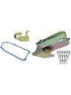 Weiand Oil Pan Wet Rear Sump 6.00 qts. Steel Zinc Iridited 8.125 in. D