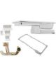 Weiand Oil Pan Aluminium Oil Pan kit (3/8 in. flange) 7QT GM LS1/2/6 &