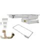 Weiand Oil Pan Aluminium Oil Pan kit (3/8 in. flange) 7QT GM LS1/2/6 &