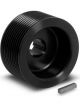 Weiand Pulley Supercharger Serpentine Aluminium Black 10-Groove 3.50 in.