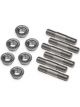 Weiand Blower Studs Stainless Natural Hex Nuts Chevy Big Block Set