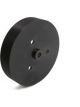 Weiand Crankshaft Pulley Serpentine 10-Groove 7 in. Aluminium Black Chev