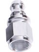 Aeroflow 400/510 Series Push Lock Straight Hose End -12AN Silver