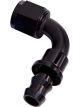 Aeroflow 400 Series Push Lock 90 Degree Hose End -8AN Black