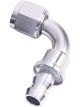 Aeroflow 400 Series Push Lock 90 Degree Hose End -10AN Silver