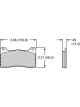 Wilwood Brake Pads Medium to High Friction Compound Composition Meta(15010020K)