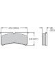 Wilwood Brake Pad 7420-30 Bedded Sl6 Bp-30 .80 Thk W/Bridge Bolt (1509864KB)