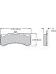 Wilwood Brake Pad 8618A Polymatrix Axle Set (15A5885K)