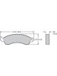 Wilwood Brake Pad D412A Polymatrix Axle Set (15A6203K)