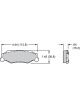 Wilwood Brake Pad D732E Vette Rear Axle Set (15E7441K)