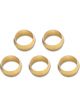 Vibrant Performance Pack of 5, Brass Olive Inserts; Size 1/2