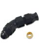 Vibrant Performance 45 Tube to Male AN Adapter, Tube OD 6 Black Anodized