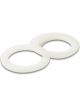 Vibrant Performance Pair of PTFE Washers for -16AN Bulkhead Fittings White