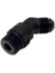 Vibrant Performance 45 Swivel Adapter, Size: -10 AN to -10 ORB Black Anodized