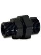 Vibrant Performance Bulkhead Adapter, ORB Size: -8AN to -6AN Black Anodized