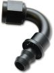 Vibrant Performance Push-On 120 Hose End Elbow Fitting; Size: -12AN Black