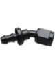 Vibrant Performance Push-On 30 Hose End Elbow Fitting; Size: -8AN Black
