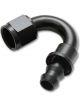 Vibrant Performance Push-ON 150 Hose End Elbow Fitting; Size: -12AN Black