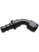 Vibrant Performance Push-On 60 Hose End Elbow Fitting; Size: -6AN Black