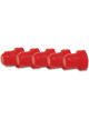 Vibrant Performance Male AN Flare Plug, AN Size: -3 Plastic Red Set of 5