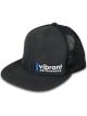 Vibrant Performance Baseball Cap Snapback style Logo Black
