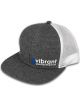 Vibrant Performance Baseball Cap Snapback style Logo Grey