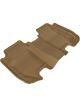 3D MAXpider 2015-2020 For Honda Fit Kagu 2nd Row Floormats Tan