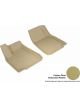 3D MAXpider 2016-2020 For Tesla Model X Kagu 1st Row Floormat Tan
