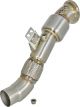 AFE Twisted Steel Down-Pipe Catted 16-17 For BMW 340i/440i F3X L6-