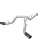 AFE ATLAS 4in DPF-Back Alum Steel Exhaust System w/Black Tip 2017 F