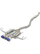 AFE Takeda 3in 304 SS Cat-Back Exhaust w/ Blue Flame Tips 2017+ For