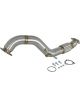 AFE Twisted Steel 3in Rear Down-Pipe/Mid Pipe 2017+ For Honda Civic T