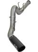 AFE Large Bore-HD 5in DPF Back 409 SS Exhaust System w/Black Tip 20