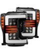 AlphaRex 17-19 For Ford F-250 SD NOVA LED Proj Headlights Plank Style G