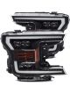 AlphaRex 18-19 For Ford F-150 NOVA LED Proj Headlights Plank Style Matt
