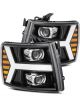 AlphaRex 07-13 For Chevy 1500HD PRO-Series Proj Headlight Plank Style G
