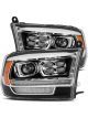 AlphaRex 09-18 For Dodge Ram 1500HD PRO-Series Proj Headlight Plnk Styl