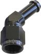 Aeroflow 45 Degree Hose Barb 5/16 Inch to -6AN Black