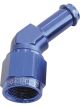 Aeroflow 45 Degree Hose Barb 1/2 Inch to -8AN Blue