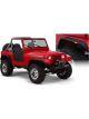 Bushwacker 87-95 For Jeep Wrangler Flat Style Flares 4pc Excludes Ren