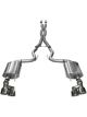 Corsa 15-16 For Ford Mustang GT 5.0 3in Cat Back Exhaust Polish Quad Tip