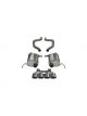 Corsa 2015 Corvette Z06 2.75in Axle Back Exhaust Polished Dual Rear Exit