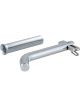 Curt 1/2in Swivel Hitch Pin w/5/8in Adapter 1-1/4in or 2in Receiver Zinc