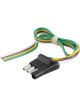 Curt 4-Way Flat Connector Plug w/12in Wires Trailer Side