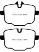 EBC 10+ For BMW 535i 3.0 Turbo F10 Greenstuff Rear Brake Pads
